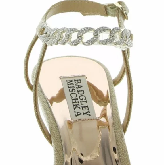 Gorgeous Gold Jeweled Heels